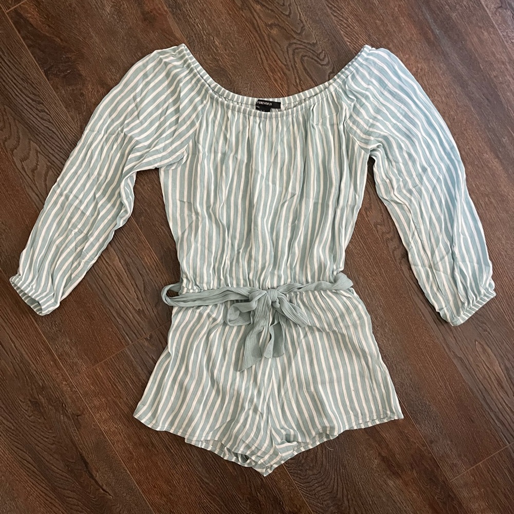 Forever 21 striped romper